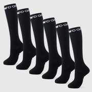 Black Bamboo Compression Socks 6 Pack