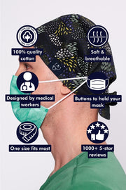 Spring Meadow Scrub Cap