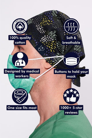 Spring Meadow Scrub Cap