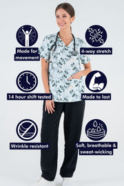 Sugar Gliders Women’s 3-Pocket Scrub Top