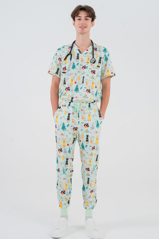 Christmas Tails Men’s 5-Pocket Joggers