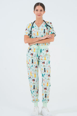 Christmas Tails Women’s 6-Pocket Joggers