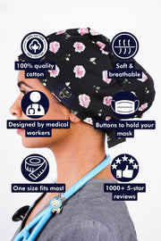 Coming Up Roses Scrub Cap
