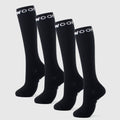 Black Bamboo Compression Socks 4 Pack