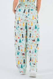 Christmas Tails Women’s 8-Pocket Scrub Jumpsuit