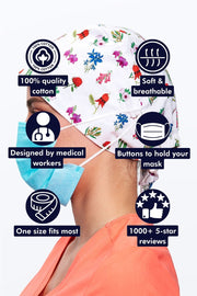 Native Australian Flower Scrub Cap