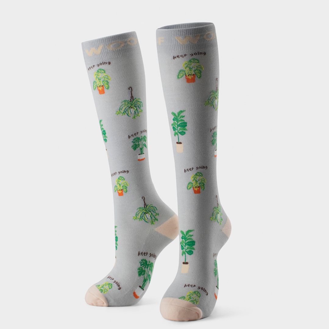 Positive Vibes Bamboo Compression Socks 6 Pack