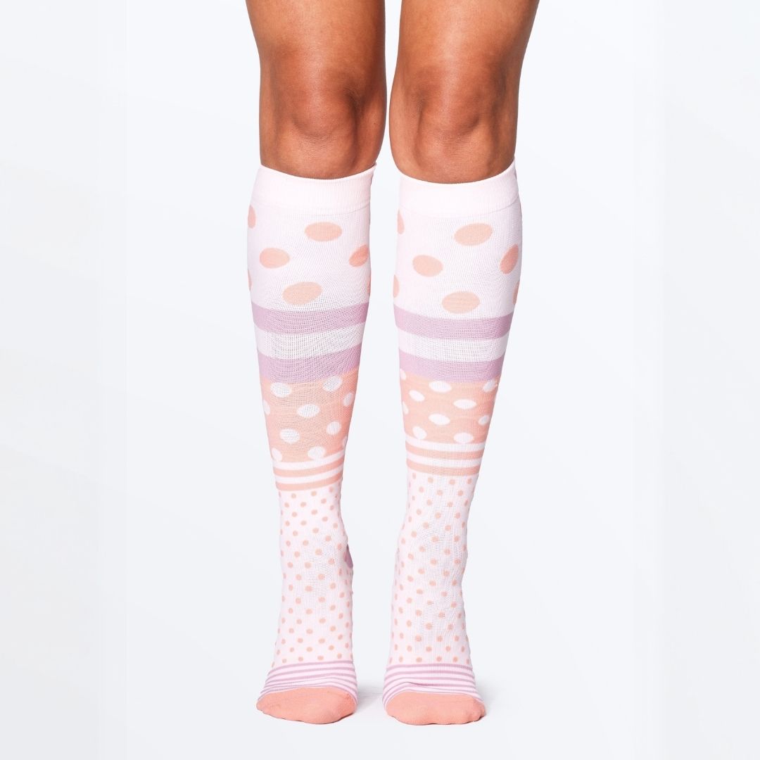 Spotty Spice Bamboo Compression Socks