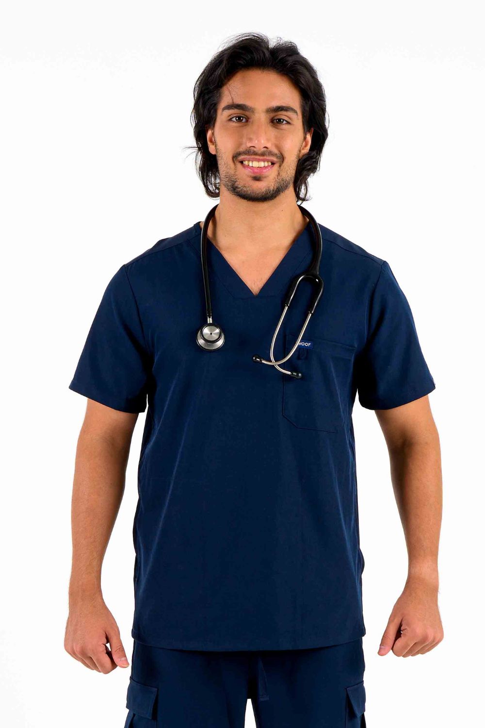 VetCore™ Men's Vet Med Scrub Top | Dr Woof Apparel