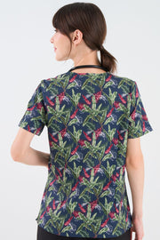 In the Jungle Women's 3-Pocket Scrub Top