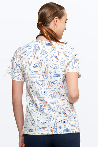 The Vet Life Women’s 3-Pocket Scrub Top