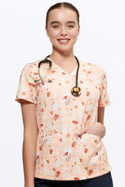 Aunty Flo Women’s 3-Pocket Scrub Top