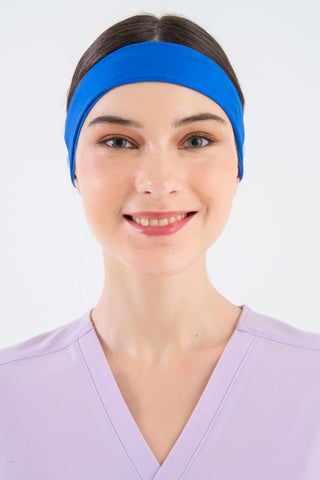 Royal Blue Headband and Mask Holder