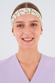 Floral Stethoscope Headband and Mask Holder