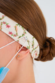 Floral Stethoscope Headband and Mask Holder
