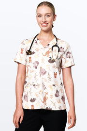 Aussie Natives - Women's Scrub Top
