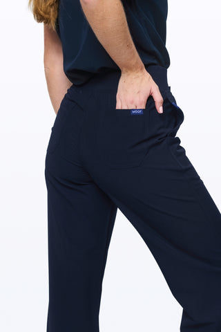 Women's High-Waisted Flare Scrub Pants