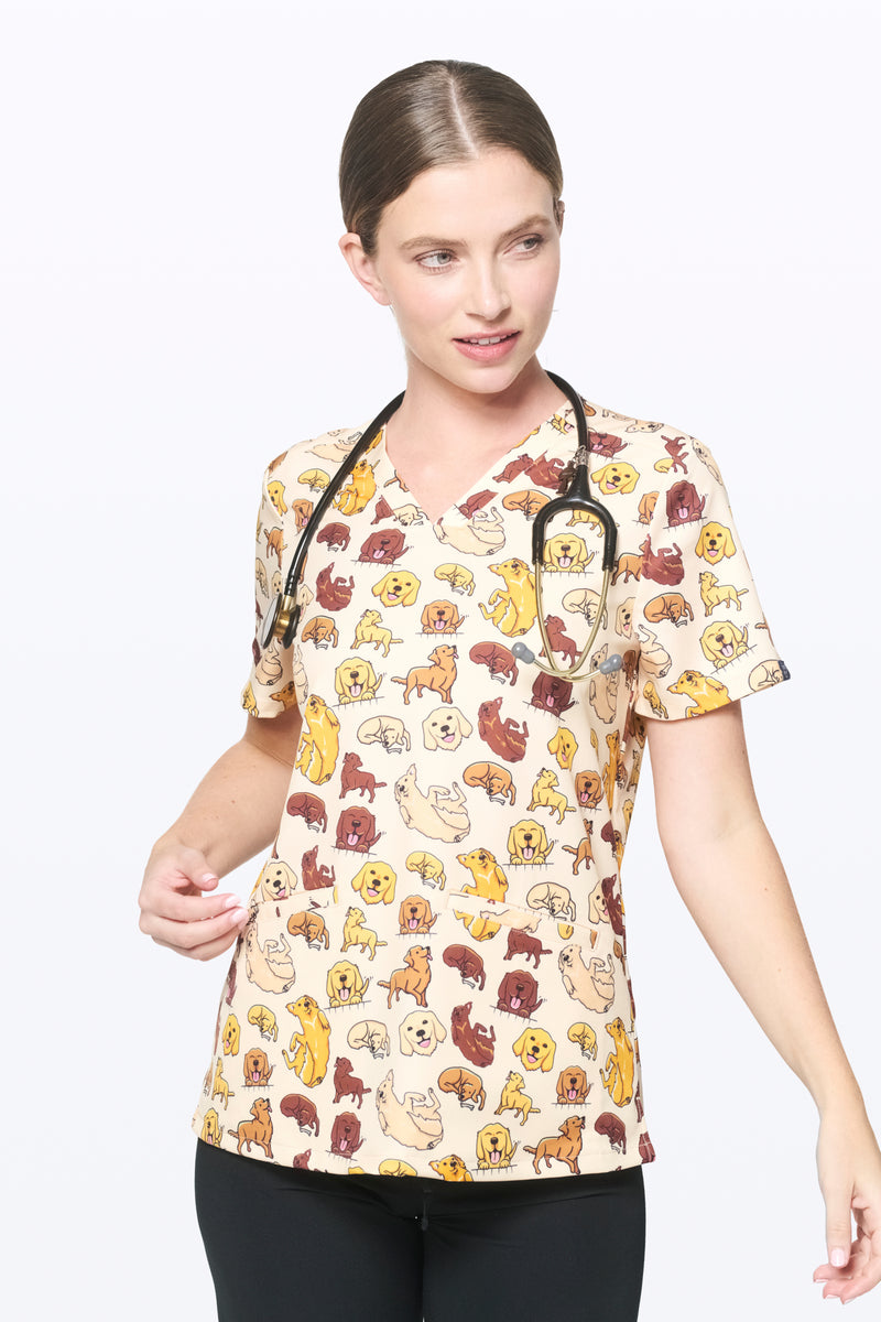 Labradors - Fun Printed Scrub Tops and Joggers | Dr Woof Apparel