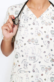 Hoppy Easter - Women's Scrub Top