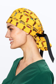Sausage Dogs Scrub Cap