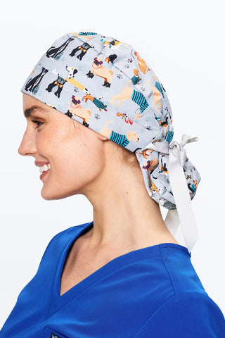 Hipster Dogs Scrub Cap