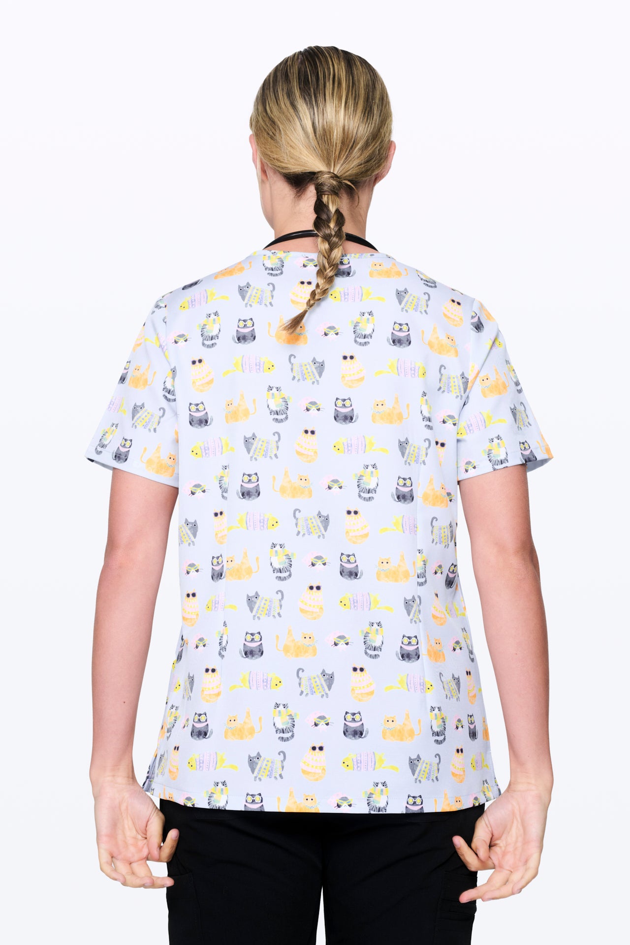 Cool Cats Women’s 3-Pocket Scrub Top