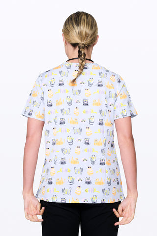 Cool Cats Women’s 3-Pocket Scrub Top