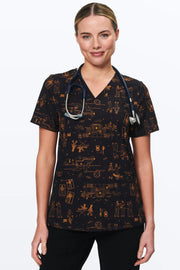 Haunted Hospital - Women's Scrub Top