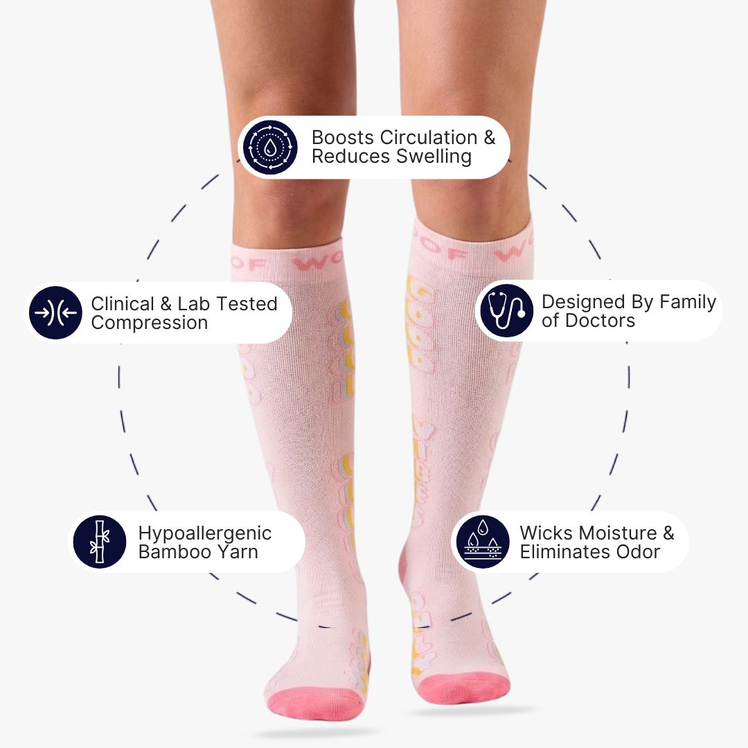 Good Vibes Compression Socks | Dr. Woof Apparel