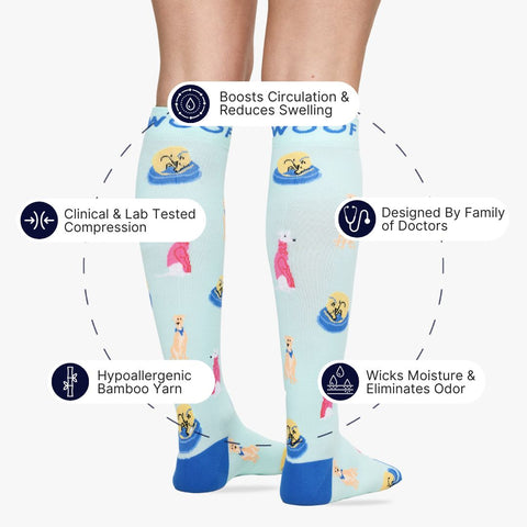 Greyhounds Bamboo Compression Socks