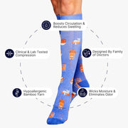 If I Fit I Sit Bamboo Compression Socks