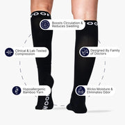 Black Bamboo Compression Socks