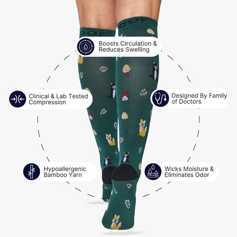 Woodland Bamboo Compression Socks