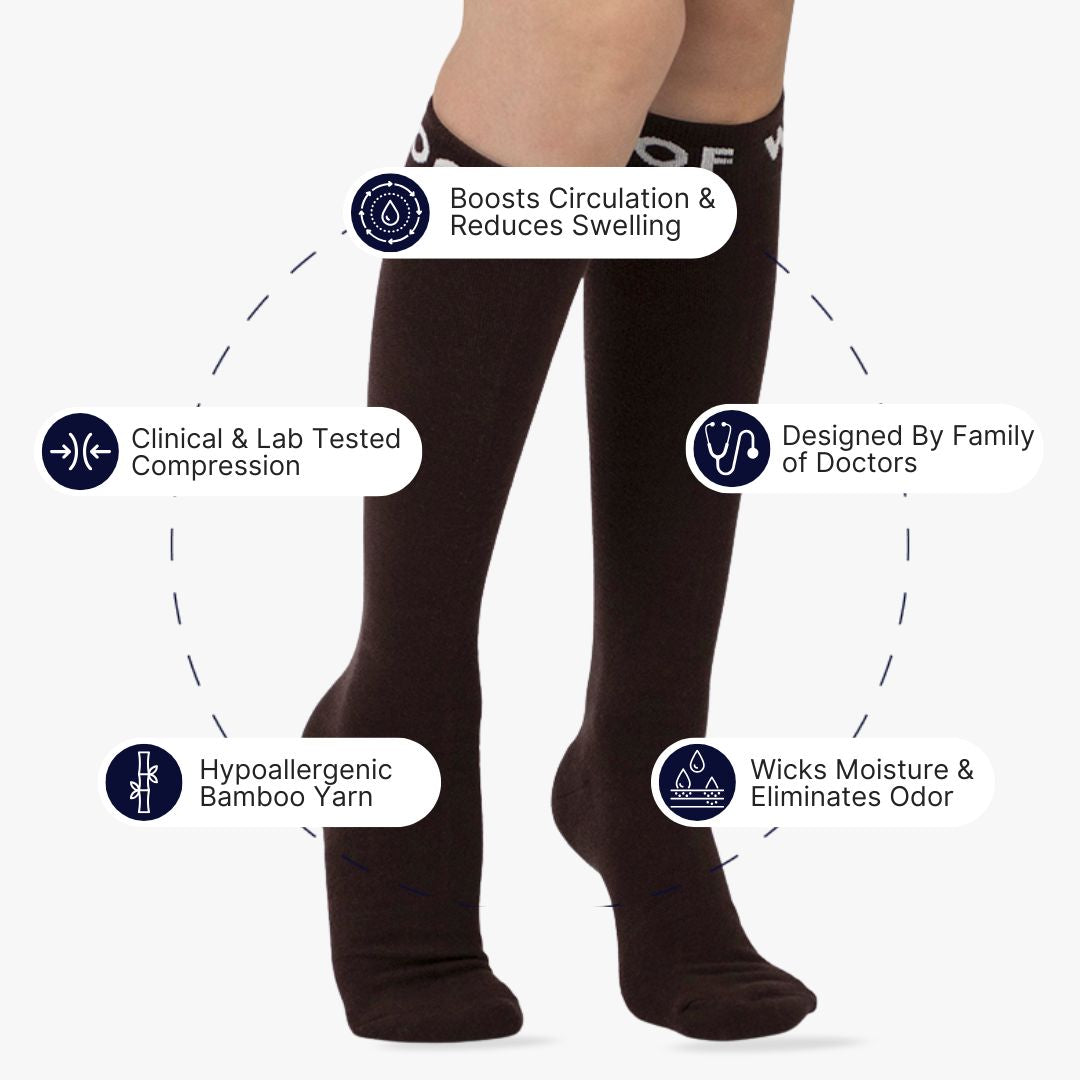 Nude 4 Bamboo Compression Socks