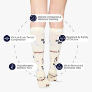 Border Collies Bamboo Compression Socks
