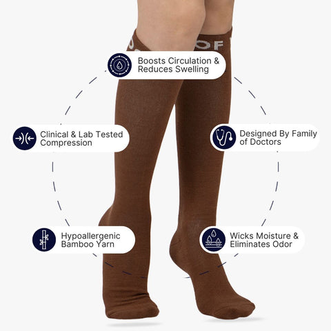 Nude 3 Bamboo Compression Socks