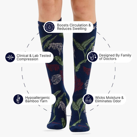 In the Jungle Bamboo Compression Socks