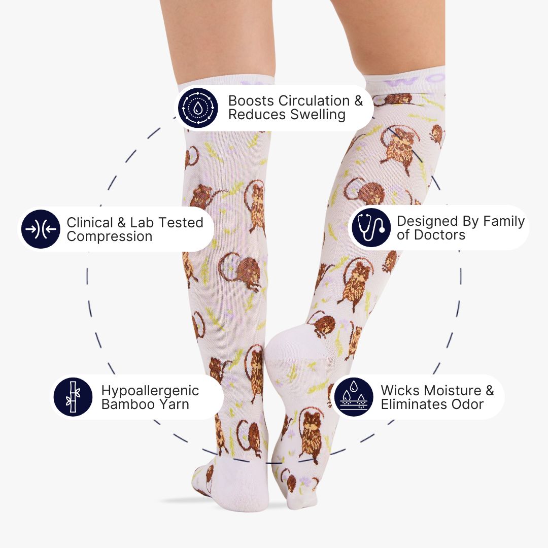 Quokka Bamboo Compression Socks | Dr. Woof Apparel