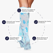 Under the Sea Bamboo Compression Socks