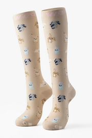 Bunnies Bamboo Compression Socks