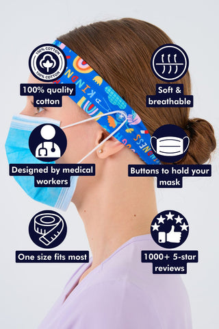 Strength Through Kindness Headband and Mask Holder