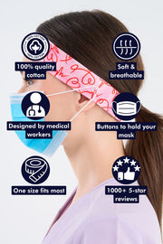 Heartbeat Headband and Mask Holder