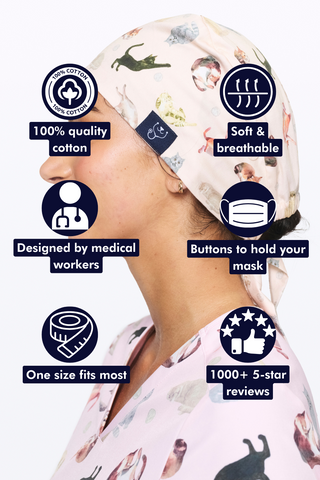 Cats Cats Cats Scrub Cap