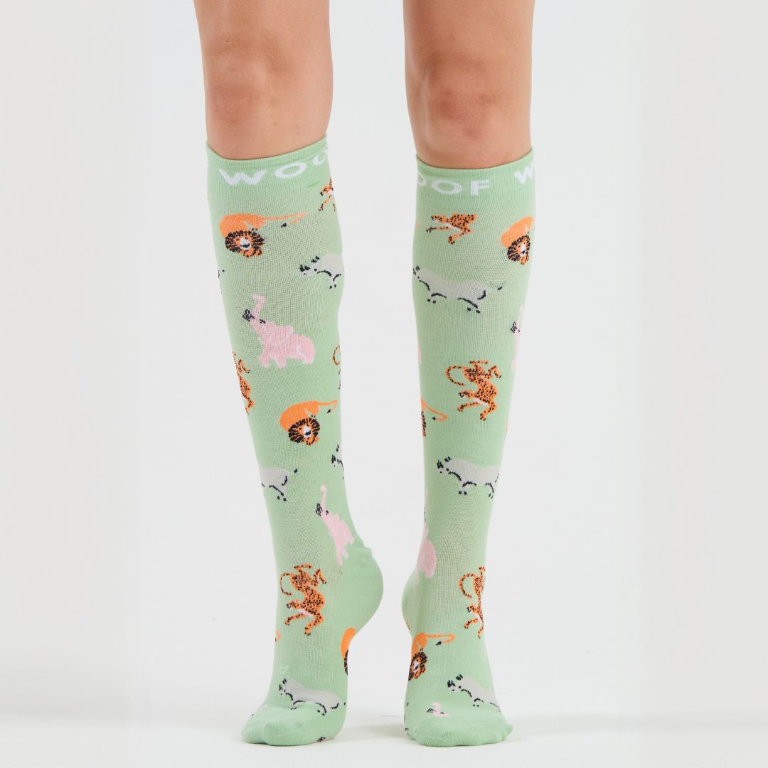 Wild Savanna Bamboo Compression Socks | Dr. Woof Apparel