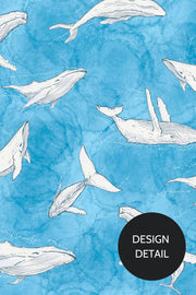 Dr. Woof Whales Surgical Scrub Cap Closeup 