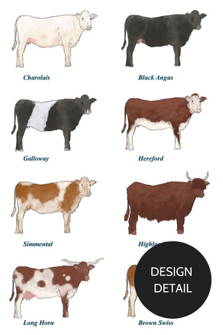 Dr. Woof Cows Surgical Scrub Cap Closeup 