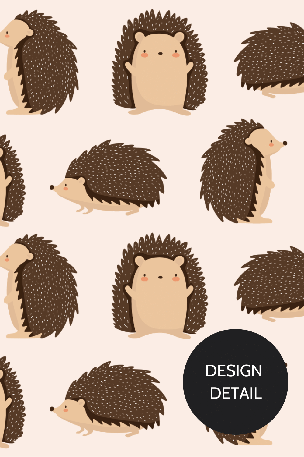 Dr. Woof Hedgehogs Surgical Scrub Cap Closeup 