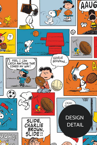 Dr. Woof Peanuts Good Sport Surgical Scrub Cap Design Closeup