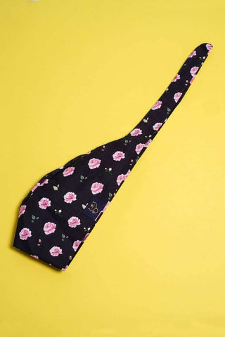 A Dr. Woof Black Roses Surgical Scrub Cap