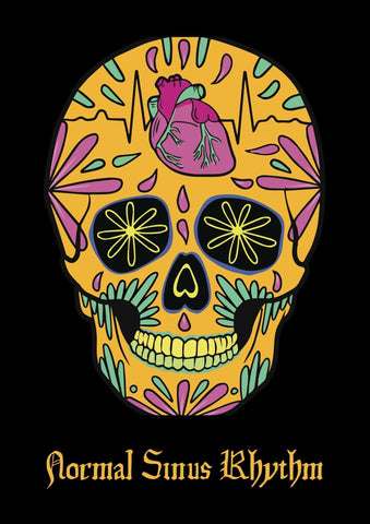 Dr. Woof Sugar Skulls Anesthesia Surgical Scrub Cap Design 